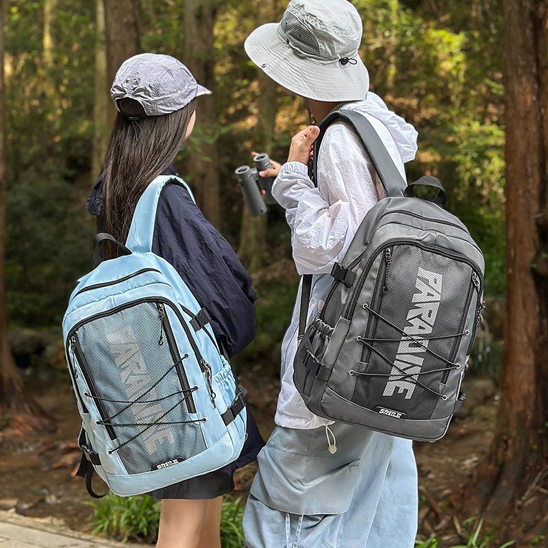 Sports Backpack Men's Outdoor Travel Bag Women's Simple Large-capacity Student Schoolbag Fashionable Versatile Couple Backpack