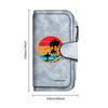 Vintage Surf Print Long Wallet Multi Card Slot Daily Casual Purse For Tropical Summer