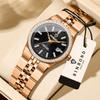 Ladies Casual Quartz Wristwatch Accurate Luxury Waterproof Steel Strap Auto Date Fashion Watch for Women