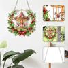 Christmas DIY 2D Flat Acrylic Special Shaped Hanging Diamond Art Kits Diamond Art Pendant for Window Home Garden Wall Door Decor
