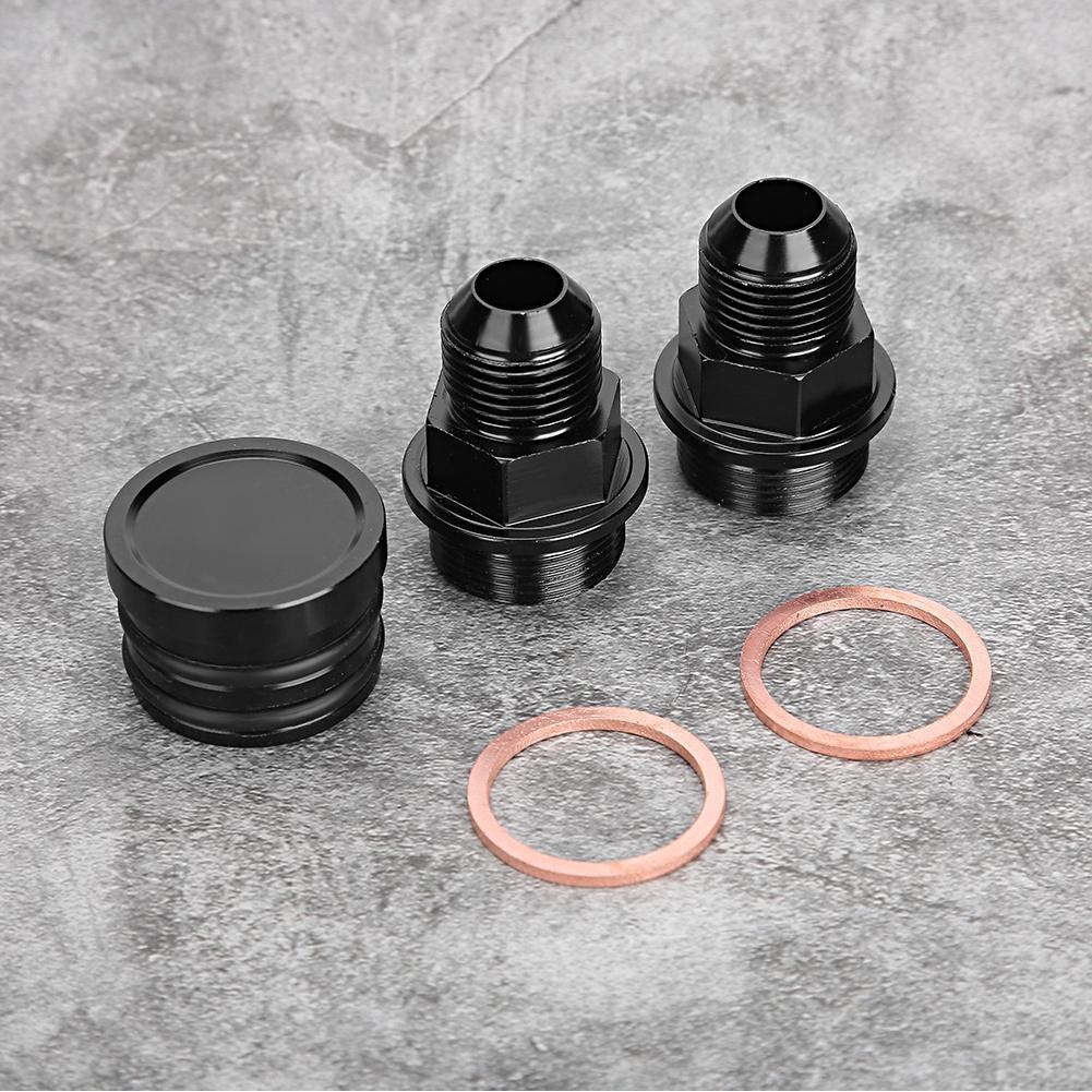 Tappo di sfiato posteriore e raccordi M28 10AN per Catch Can Adatto per Honda B16 B18C
