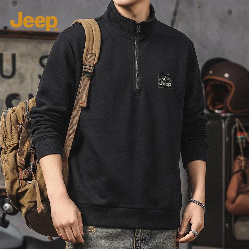 JEEP Men s Mountain Series Half-Zip Casual Sweatshirt 2XL