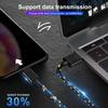 1M/2M/3M Nylon Woven Type-C Data Cable 3A Fast Charging USB-A Cord Charger For Samsung Xiaomi Huawei Phone Charger Wire