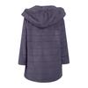 Women's Mid-length Solid Color Loose Plush Hooded Coat