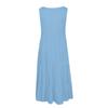 Women's Vest Dresses Summer Spring Pleated Bohemian Dresses Cute Sleeveless Flowing Beach Straight T-Shirt Tank Dresses Round Neck Dresses