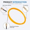 3mm Fiberglass Cable Puller Wall Wire Conduit Fish Tape Yellow Cable Cable guide Electrician Pushing Tape 5M/10M/20M/30M/50M