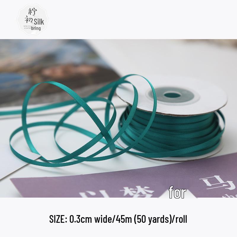 3mm Premium Double-Sided Satin Polyester Ribbon for Wedding Bows and Gift Packaging