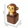 Creative Cartoon Decompression Keychain Toy Sound Button Monkey Lamb Design Portable for Outdoor Stress Relief