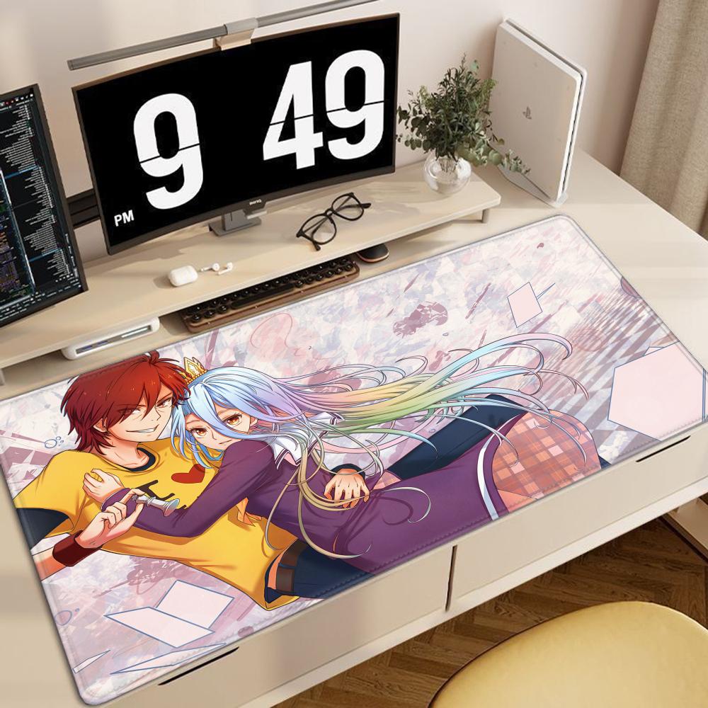 XXL Large Mousepad Keyboard Pad No Game No Life Zero Sora Shiro Schwi Riku Shuvi Doura Mouse Pad 800x400x2mm