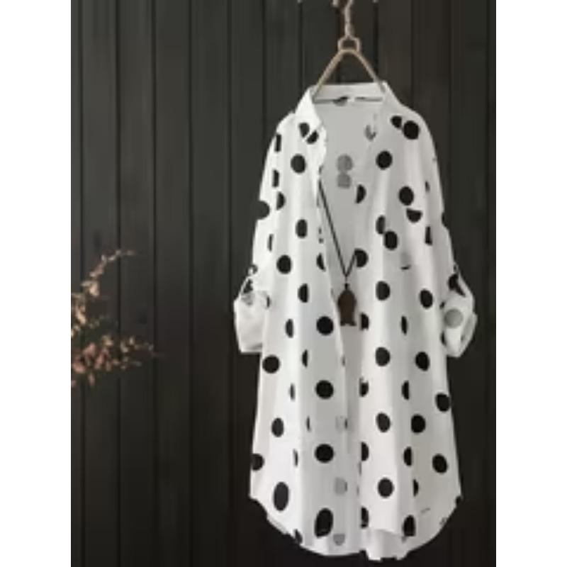 Women's Fashion Casual Mid‑Length Loose Shirt Jacket