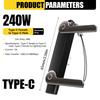 Supporto Adattatore per Telefono in Plastica PD240W Ricarica Rapida Tipo C Per Dispositivi Multipli Leggero e Portatile
