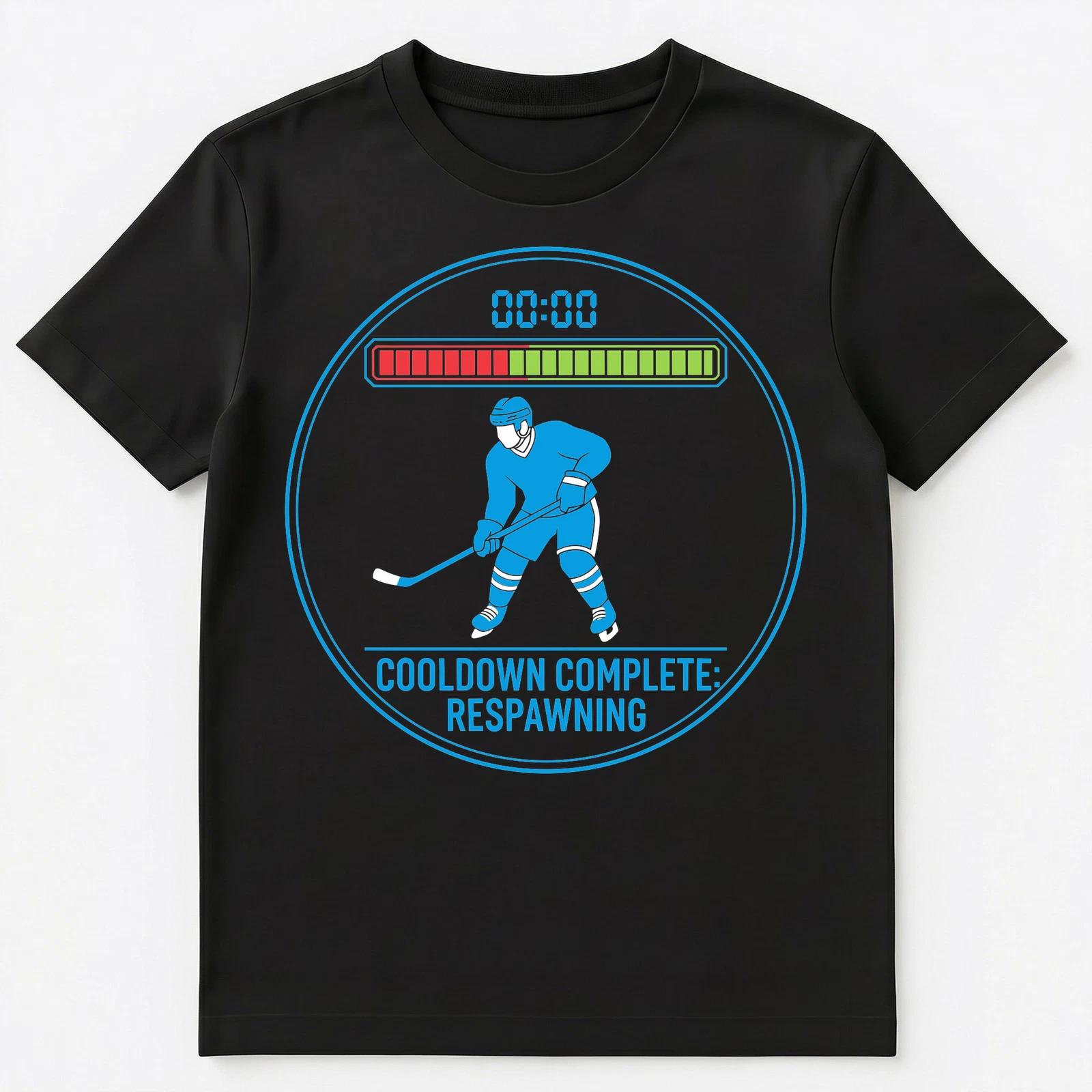 Hockey Player Cooldown Respawn From Penalty Box Unisex T-Shirt S