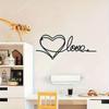Metal Heart Wall Art, Minimalist Line Hanging Decor, Love Sign for Home, Fashionable Sculpture Plaque
