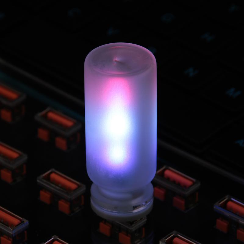 1Pcs Bedside Laptop Bedroom Car Usb Led Night Light Bulb Dimmable Multicolored Frosted Glass Cover Touch Sensor Reading Lighting