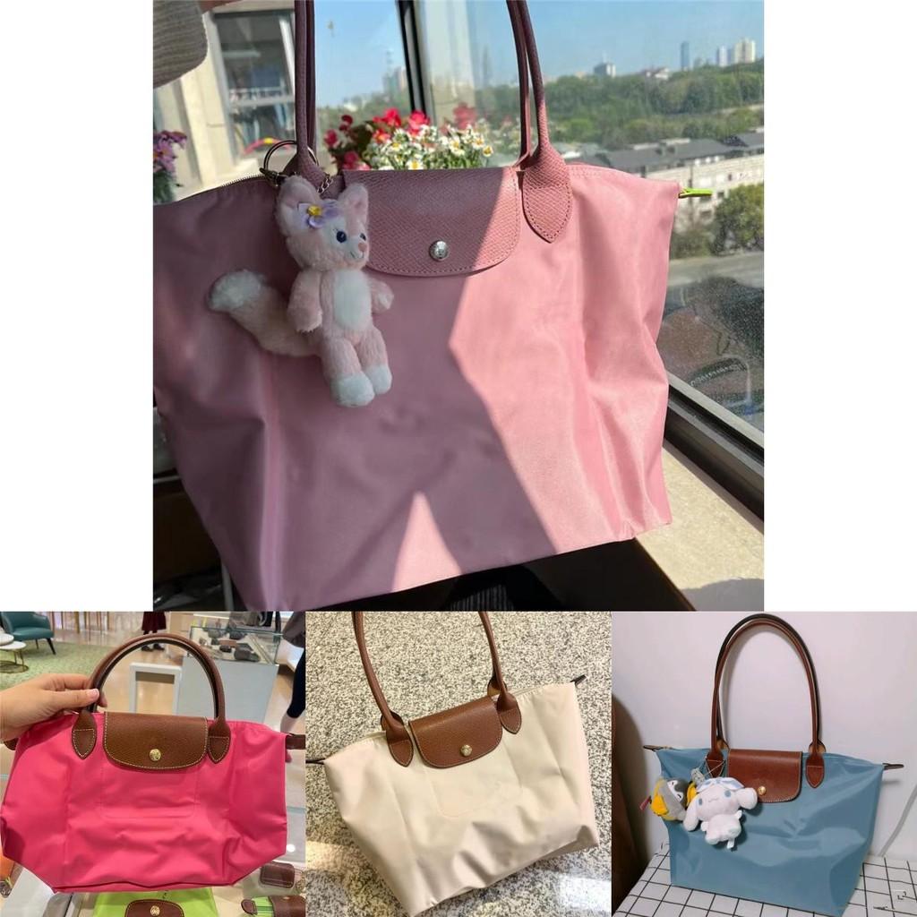 Large Urban Style Nylon Tote Bag For Women With Eco-friendly Dumpling Design In Classic Colors