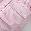 Girls' Workwear Down Jacket for Little Girls In Winter with Hood, Windproof and Warm Children's Thick Winter Clothes