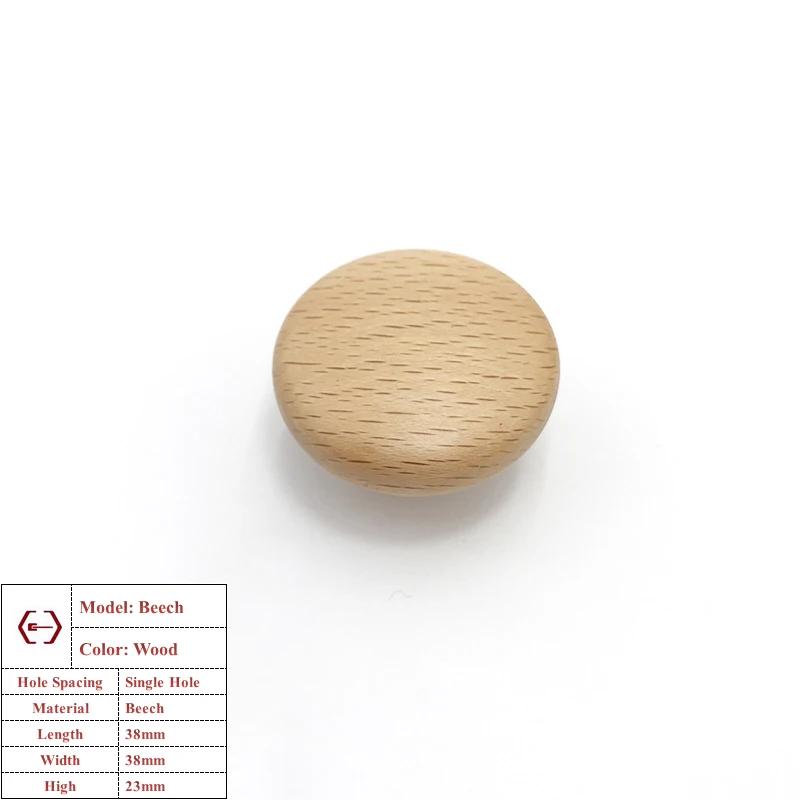 Walnut Wooden Furniture Handle Beech Wood Kitchen Cabinet Knobs Wardrobe Pulls Long Handle Drawers Dresser Hardware Door Handles