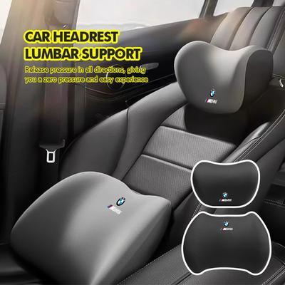 For Car Seat Headrest Neck Pillow Waist Lumbar Support Cushion E87 E70 E91 E30 G20 E92 E93 E60 E46 E90 G30 E53 X1