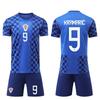 2026 Kroatien Fußballtrikots Blau #9