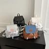 New personality retro cute high value denim fashion trend girl foreign style backpack small backpack women