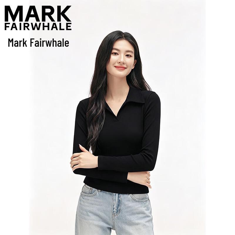 Mark Fairwhale Women's Polo Collar Long Sleeve T-shirt