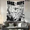 Lady Gaga Vibe Wall Hanging Printed Fabric Blanket Decorative Tapestries for Bedroom Living Room Home Decor