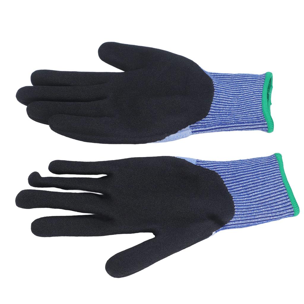 Cut Resistant Work Gloves Steel Wire A7 Grade Men and Women Universal Non Slip Oil Proof Safety Work Gloves L (22+