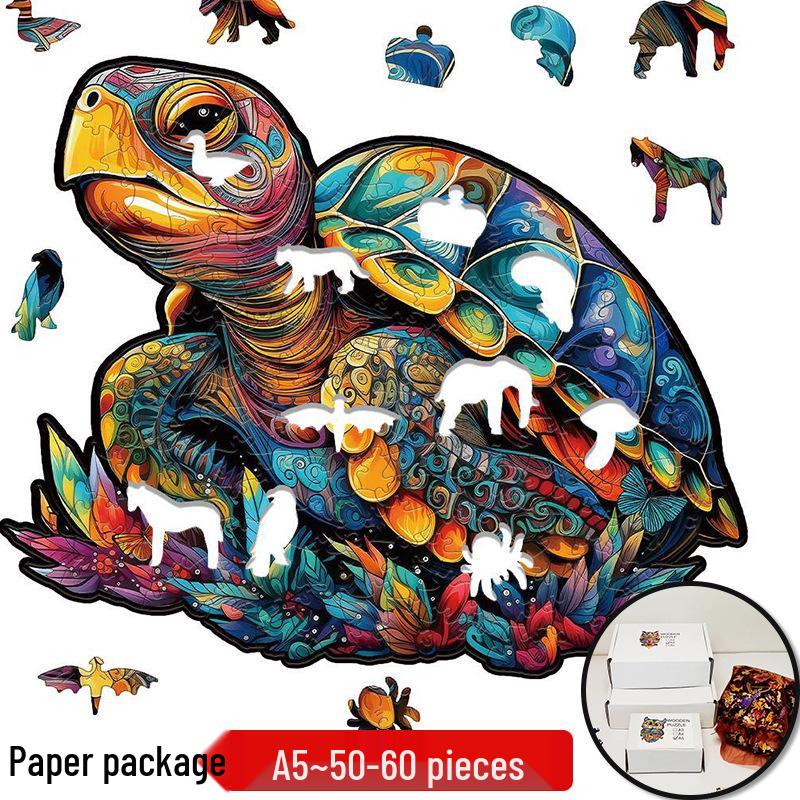 Irregular Animal Dog Penguin Wooden Puzzle in Stock