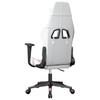 Gaming Chair White and Pink Faux Leather