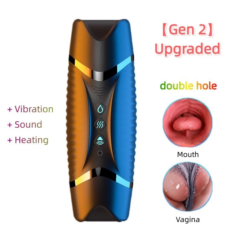 Male Automatic Sucking Masturbator, Realistic Blowjob Sex Toy with Heating & Vibration for Men