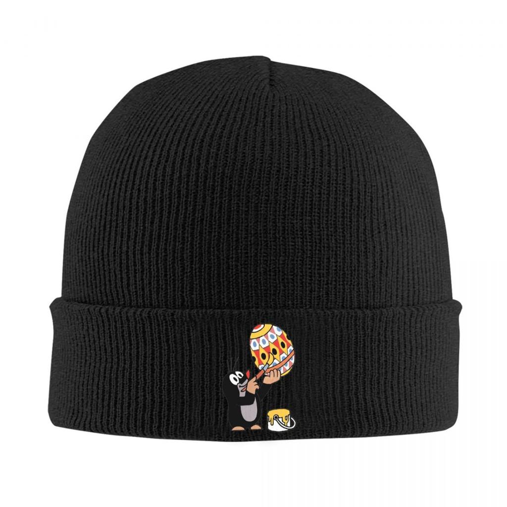 Mole Happy Krtek Warm Knitted Cap Winter Knit Bonnet Hat Skullies Beanies Hip Hop Caps for Unisex