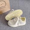 Thick baseplate shoes women's spring new student niche white shoes bread shoes women