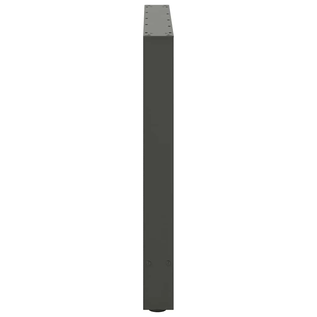 Vidaxl Nogi Do Stolika Kawowego, Antracyt, 2 Szt., 70X(72-73) Cm, Stal