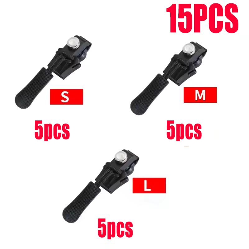 3-60Pcs Universal Zipper Repair Kit Quick Instant Detachable Zipper Head Replacement Zipper Slider Pull Jacket Bags Coat DIY Sew