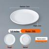 Süße Elegante Weiße Melamin Runde Flache Speiseteller, 5er-Pack