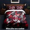 AC Milan Design Bed Bedding Set 1 Duvet Cover + 2 Pillowcases Soft Breathable Household Bed Linens