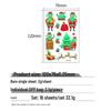 In-Stock Luminous Christmas Temporary Tattoo Stickers for Holiday Party & Window Decoration Gifts