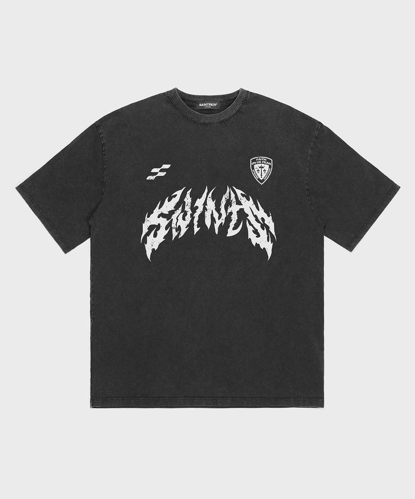 SAINTPAIN Sp Metal Pigment Short Sleeve T-Shirt Black