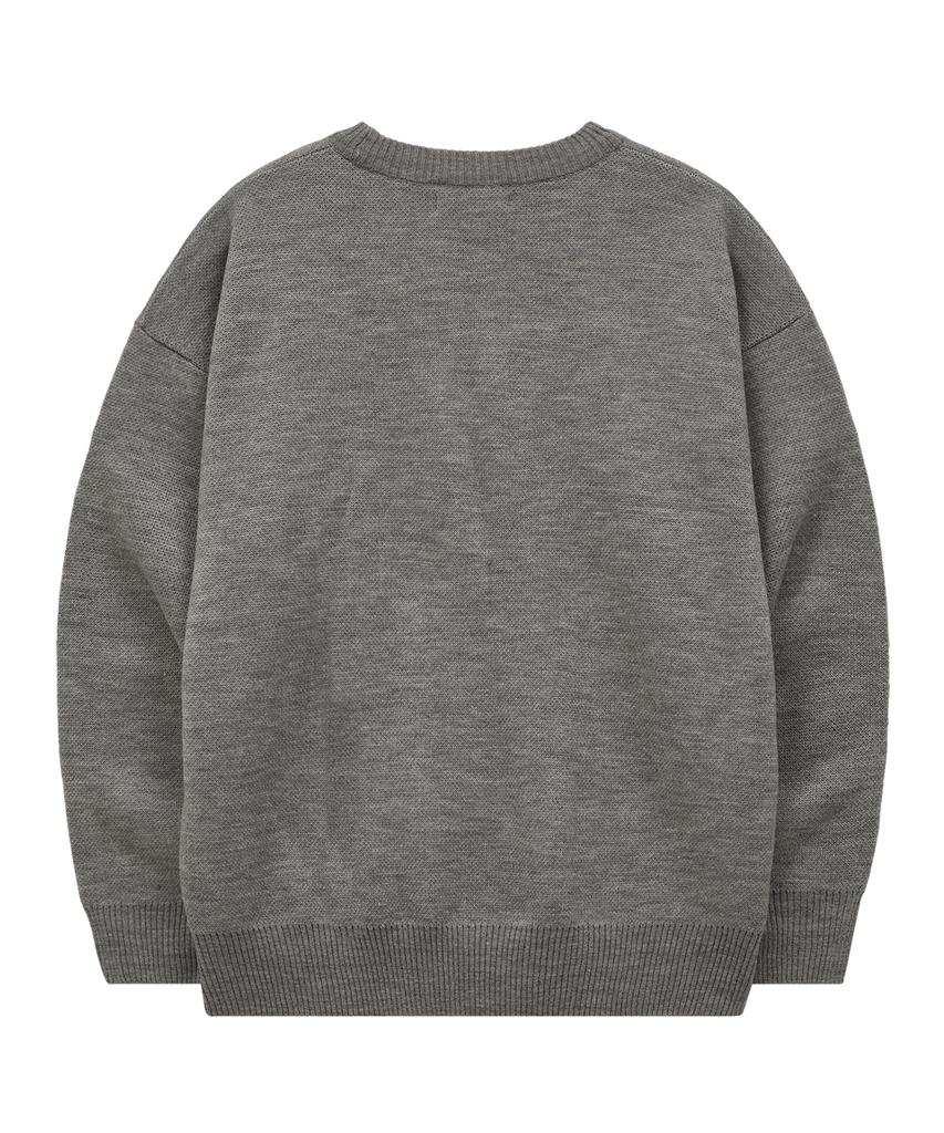 WAIKEI Maltese Archive Line Graphic Knit Ver.2 Gray