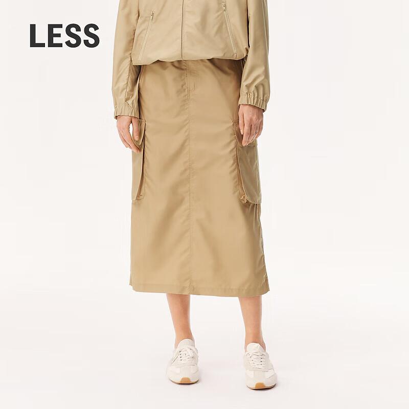 LESS 2024 Spring H-Line Casual Midi Skirt L