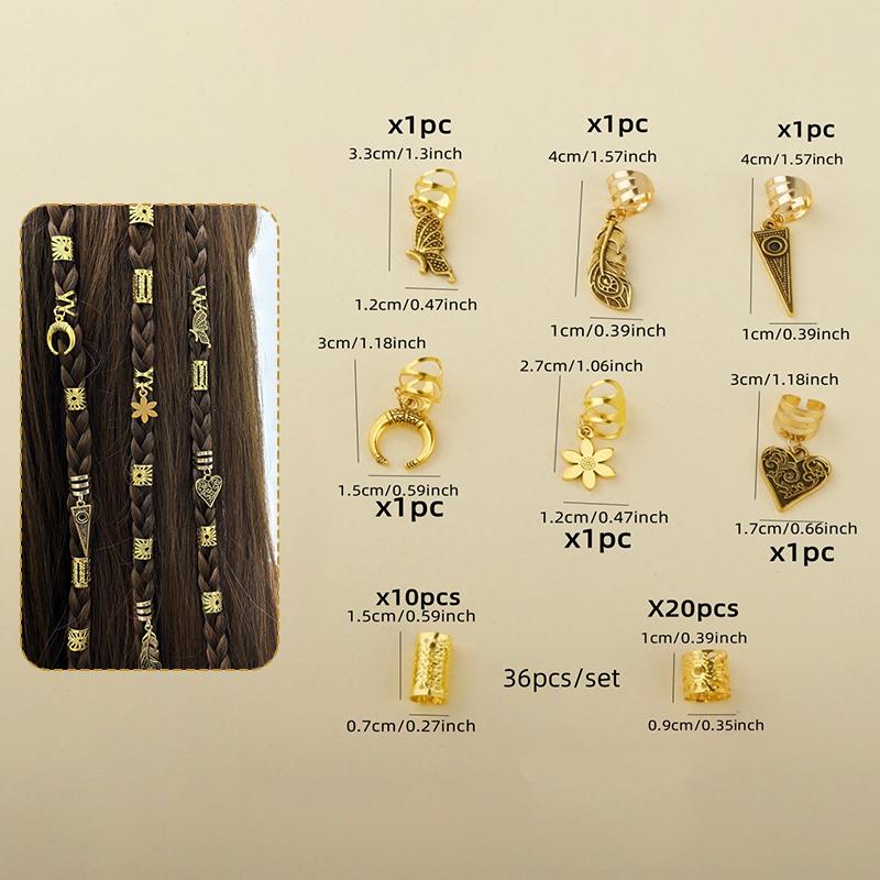 1Set Starfish Conch Pendant Artificial Pearl Summer Y2K Dreadlock Hair Jewelry Accessories For Braids For Girls Music Festival