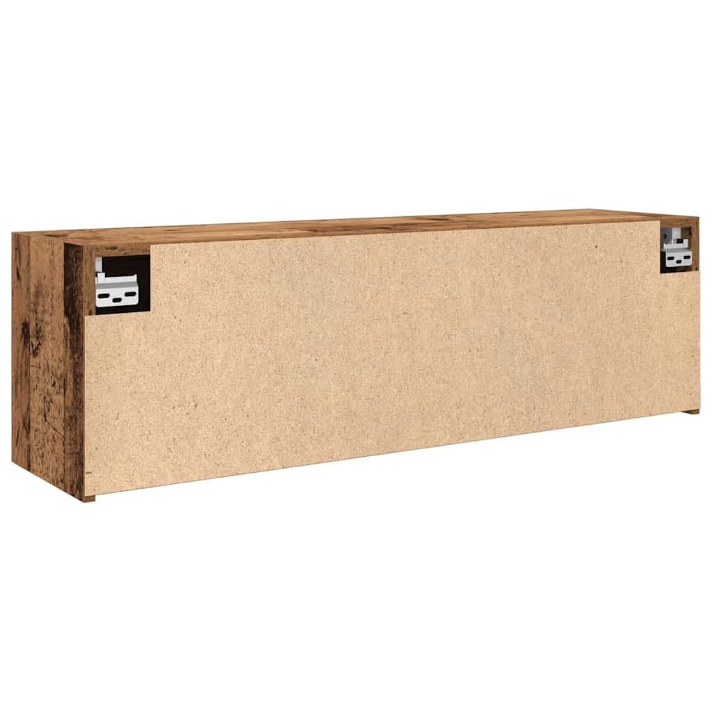 Bathroom Wall Cabinet Reclaimed Wood Look 100x25x30 cm Engineered Wood