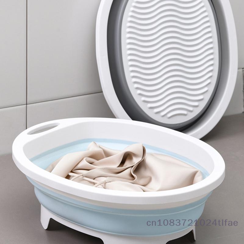 Lightweight Hand Washing Machine for Clothes Cleaning, Foldable and Compact, Suitable for Home and Dorm Use