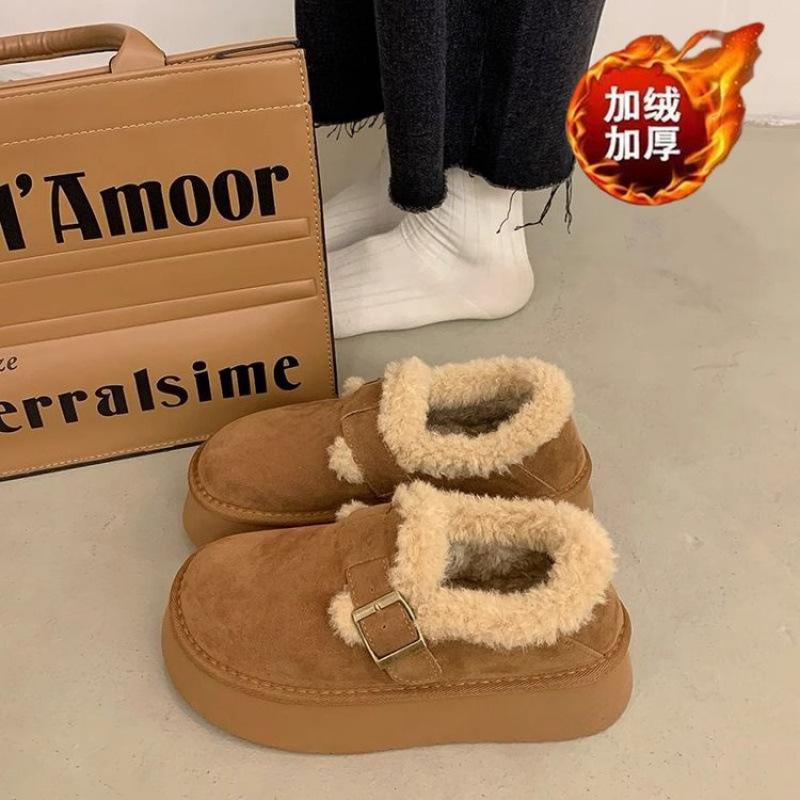 

Строго отобранные классические хлопковые туфли Brock женские туфли Boken однотонные многоцветные универсальные модные новые взрывные в Douyin 40 верблюд