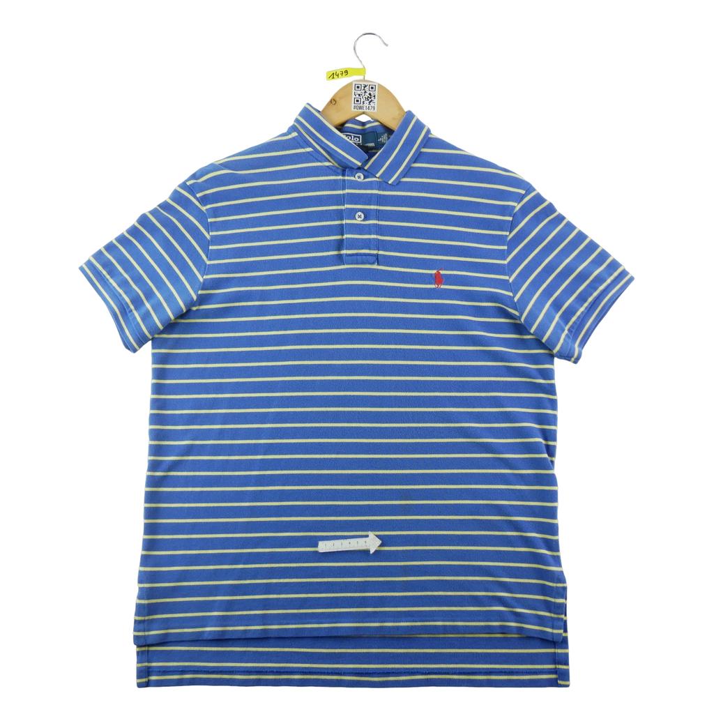Seconde vie - Polo manches courtes Homme Bleu - Bon état
