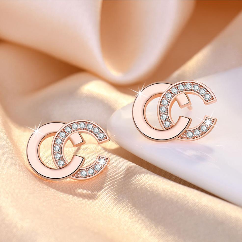 

925 Sterling Silver Earrings stud High Quality For Women Exquisite Student Girlfriend Jewelry Accessories Wedding Fashion Gift