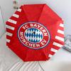 Muster des FC Bayern München, automatischer Regenschirm, tragbares und faltbares Design, 8 Schirmstäbe, ein Weihnachts- oder Geburtstagsgeschenk.