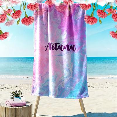 Aitana Print Beach Towel, Large Soft Quick Dry Towel for Beach Camping Swimming