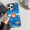 Anime P-ponyo Phone Case Matte Colored Silver For Iphone 17 16 15 14 Pro 13 12 Air Plus 11 7 8 Max Luxury Cover