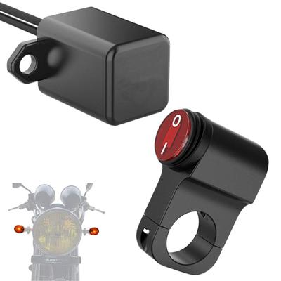 Entdecken Sie winds Motorrad Warnblink-Kit, Aluminiumschalter, Soundrelais, Wasserdicht, Einfache Verbindung, Aftermarket Warnblinker, Lenkerhalterung